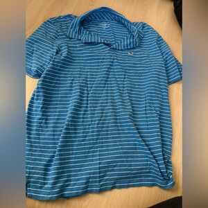 Vineyard Vines Classic Blue and White Striped Shirt